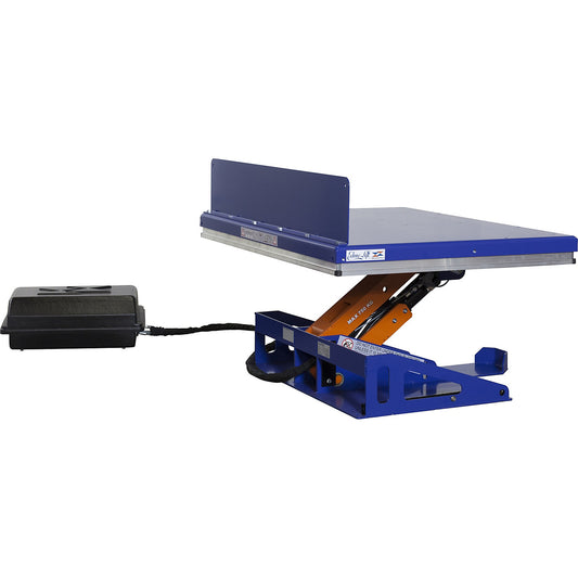 Lifting/tilting platform, G platform, tilts to long side, width 1300 mm, for roller forklift.