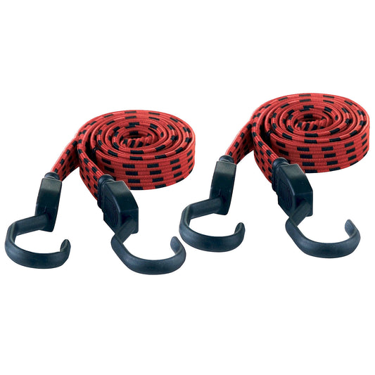 KRANE rubber tension strap, black / red, pack of 2, length 1200 mm.