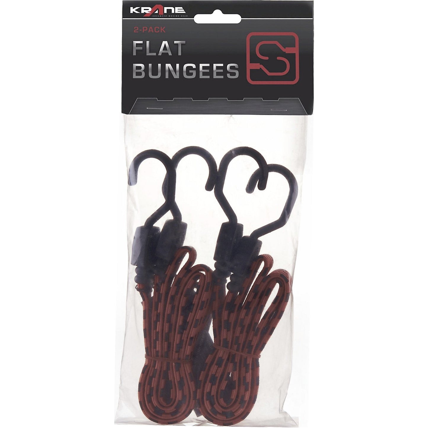 KRANE rubber tension strap, black / red, pack of 2, length 1200 mm.