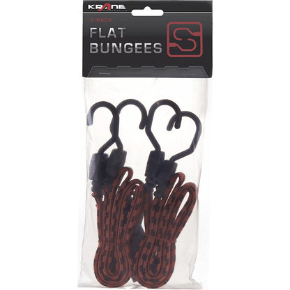 KRANE rubber tension strap, black / red, pack of 2, length 1200 mm.