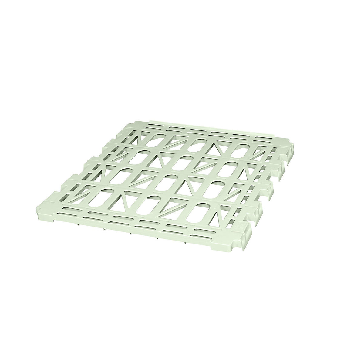 Intermediate shelf for roll container, 4-sided, width 710 mm, pebble grey.