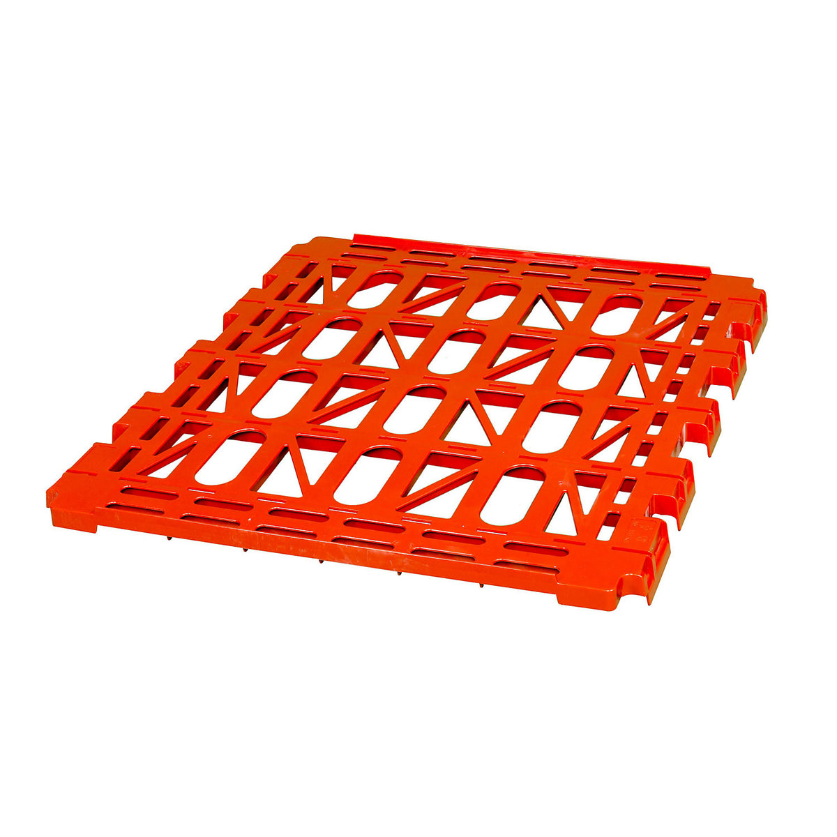 Intermediate shelf for roll container, 2-sided, width 620 mm, flame red.