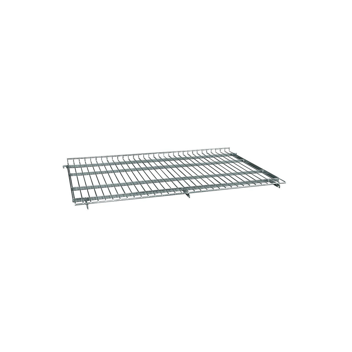 Intermediate shelf for steel roll container, for WxD 800 x 1200 mm, with 20 mm raised edges, can be suspended diagonally.
