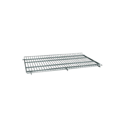 Intermediate shelf for steel roll container, for WxD 800 x 1200 mm, with 20 mm raised edges, can be suspended diagonally.