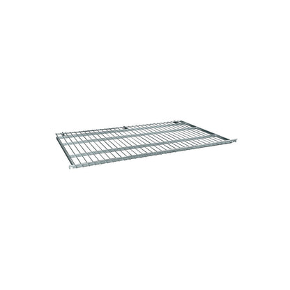 Intermediate shelf for steel roll container, for WxD 800 x 1200 mm, with 20 mm raised edges, can be suspended diagonally.