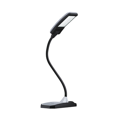 TWIST LED desk lamp, height 390 mm, silver.