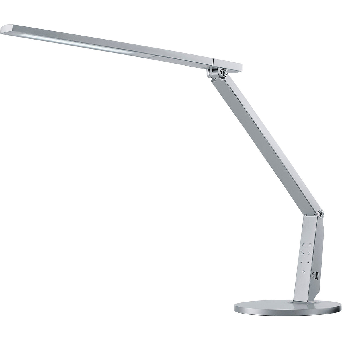 VARIO PLUS LED desk lamp, height 540 mm, silver.