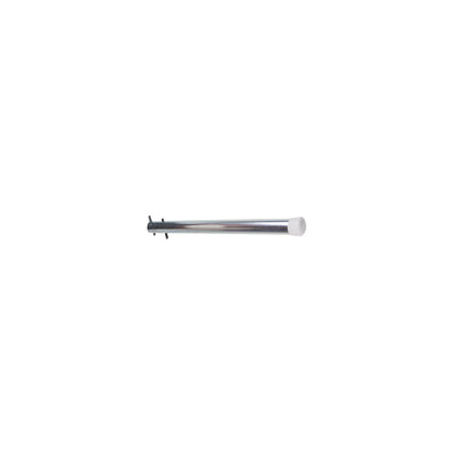 Partition tube with end cap, for long goods shelf unit, depth 300 mm.