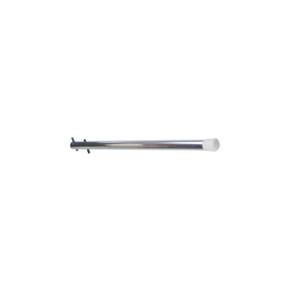 Partition tube with end cap, for long goods shelf unit, depth 500 mm.