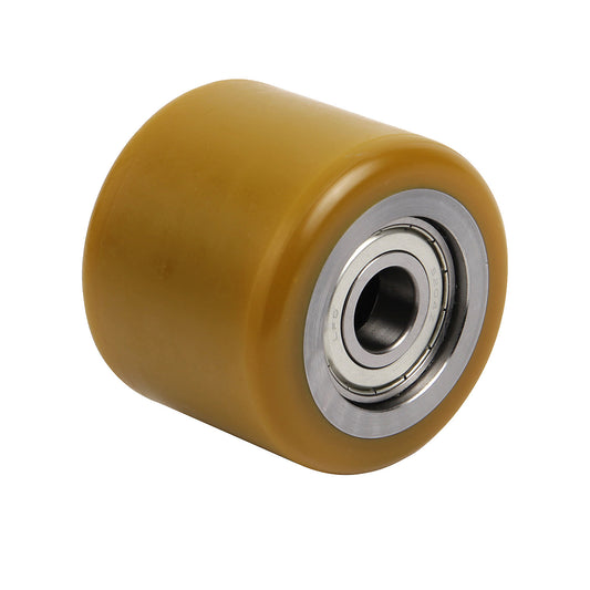 Fork roller, polyurethane, length 62 mm.