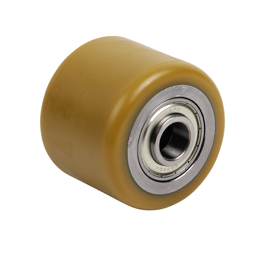 Fork roller, polyurethane, length 71 mm.