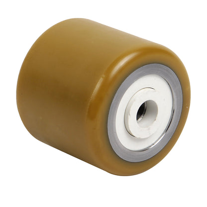 Fork roller, polyurethane, length 77 mm.