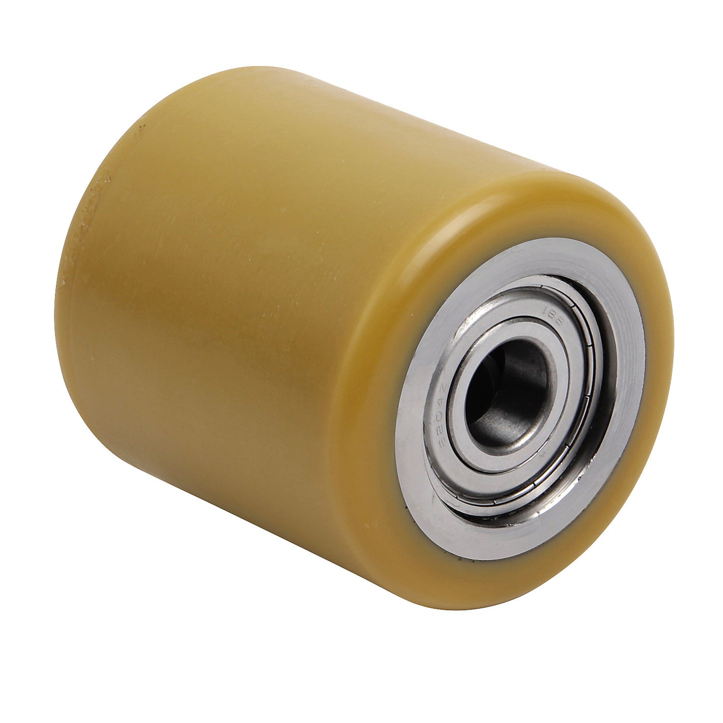 Fork roller, polyurethane, length 82 mm, roller width 89 mm.