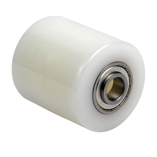 Fork roller, nylon, length 98 mm, roller width 88 mm.