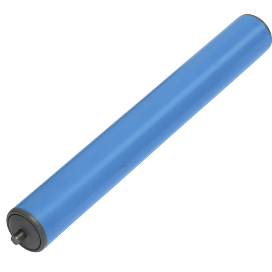 Plastic conveyor roller, roller Ø 50 mm, sprung axle, length 400 mm.