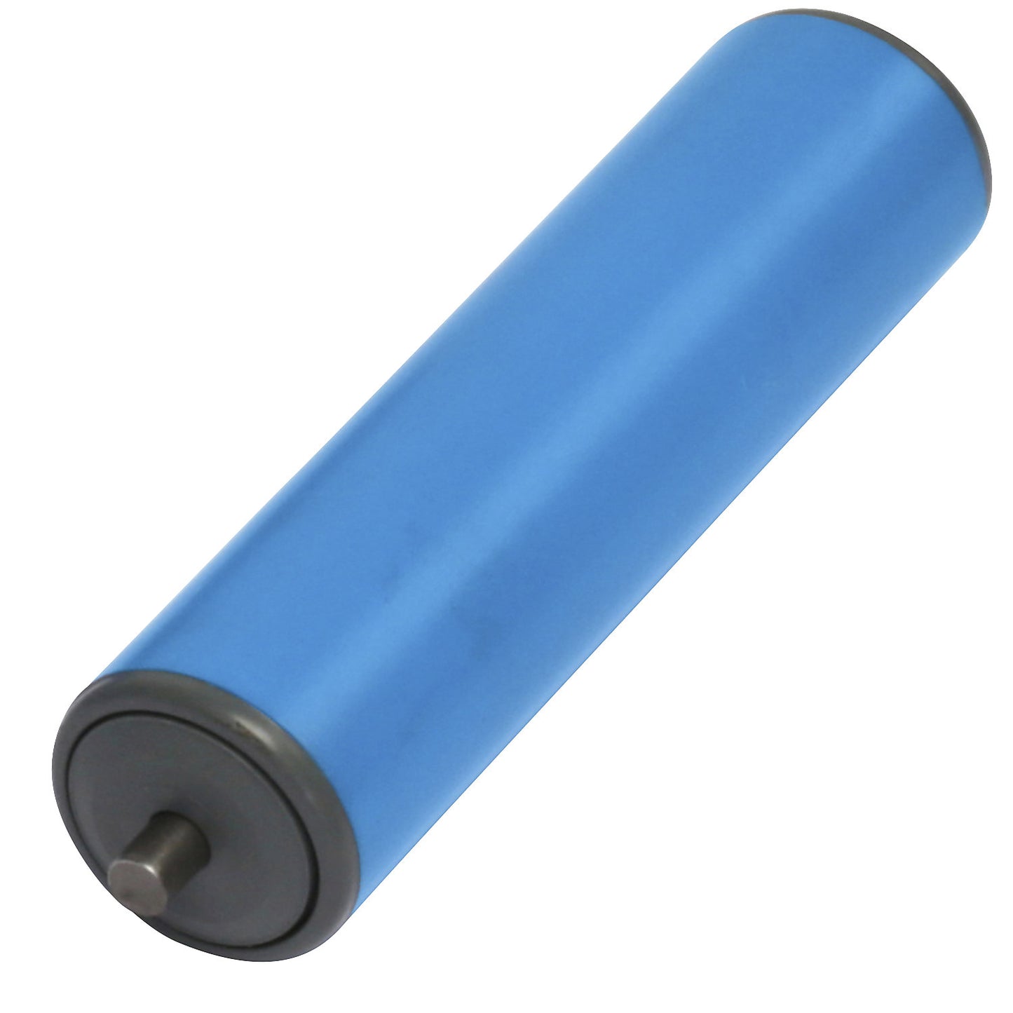 Plastic conveyor roller, roller Ø 50 mm, sprung axle, length 200 mm.