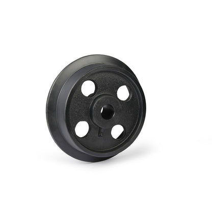 Grey cast iron wheel with flange, plain bearings, wheel Ø with flange 300 mm.