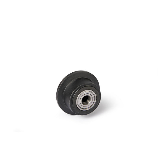Grey cast iron wheel with flange, ball bearings, wheel Ø with flange 100 mm, max. load 800 kg.
