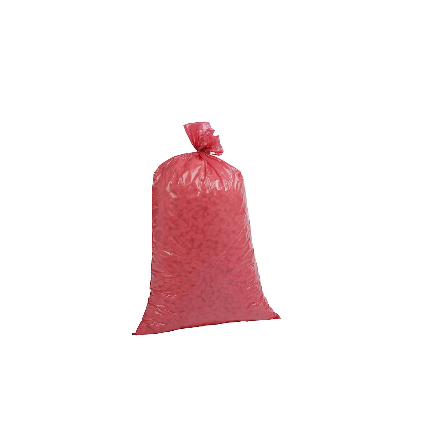 Waste sacks, LDPE, 70 l, 40 µm, WxL 575 x 1000 mm, pack of 250, red.