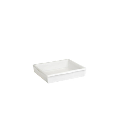Stacking container made of polyethylene, without reinforcement ribs, capacity 18 l, natural.
