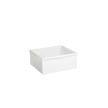 Stacking container made of polyethylene, without reinforcement ribs, capacity 40 l, natural.
