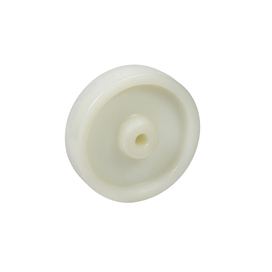 Nylon wheel, reinforced wheel housing, wheel Ø x width 200 x 50 mm, plain bearings.