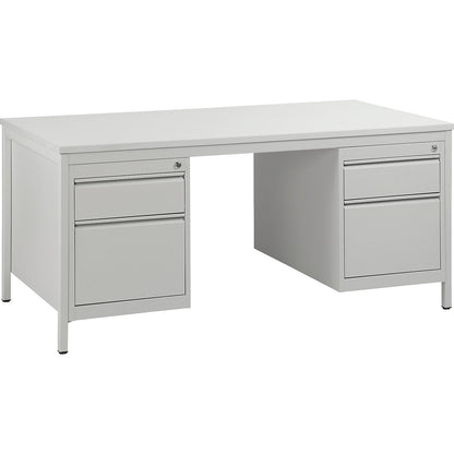 Foreman's desk, light grey, drawers 2 x 140 mm, 2 x 280 mm, WxD 1600 x 800 mm.
