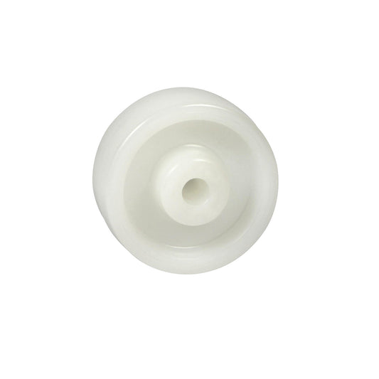 Nylon wheel, reinforced wheel housing, wheel Ø x width 80 x 30 mm, plain bearings.
