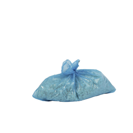 Large capacity waste sacks, LDPE, 60 l, LxW 800 x 600 mm, pack of 250, 40 µm, blue.