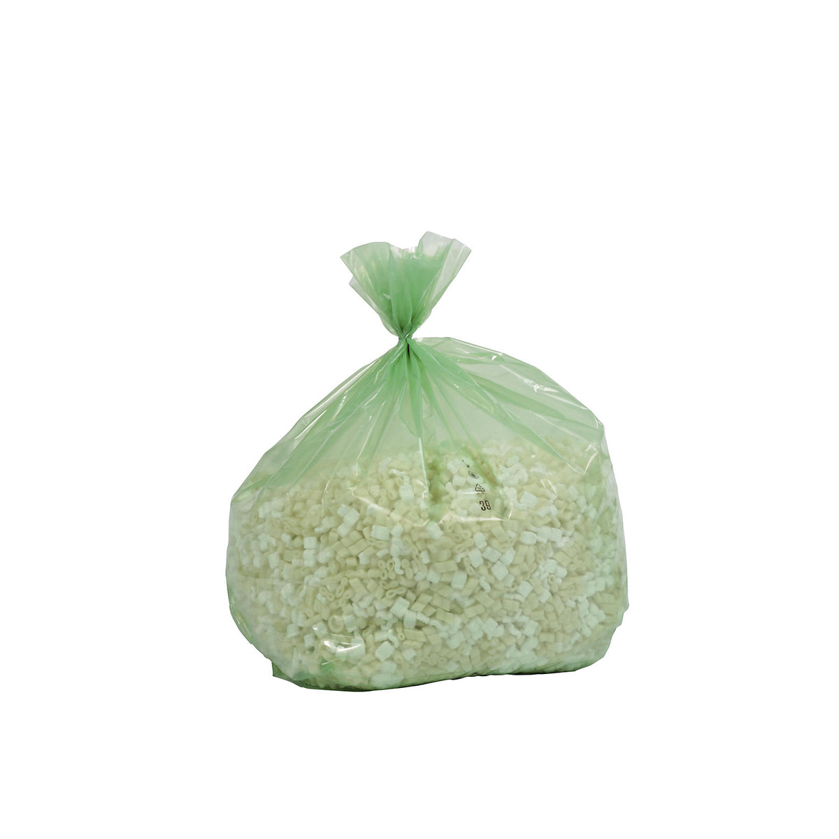PREMIUM large capacity waste sacks, LDPE, 240 l, LxWxH 650 x 550 x 1350 mm, 80 µm, green-transparent, pack of 100.