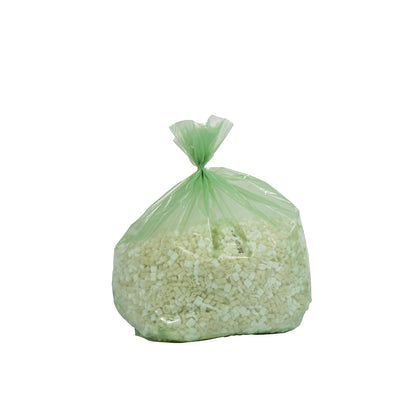 PREMIUM large capacity waste sacks, LDPE, 240 l, LxWxH 650 x 550 x 1350 mm, 80 µm, green-transparent, pack of 100.