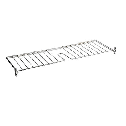 Shelf divider for chrome plated table trolley, height 215 mm, pack of 2, for width 610 mm.