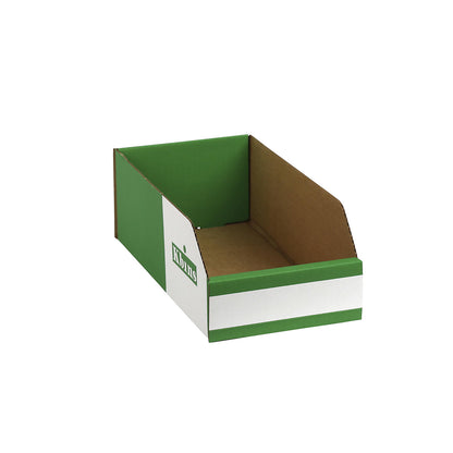 Corrugated storage bin, pack of 50, LxWxH 300x150x100 mm.