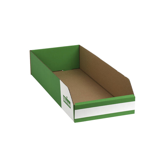 Corrugated storage bin, pack of 50, LxWxH 500x200x100 mm.