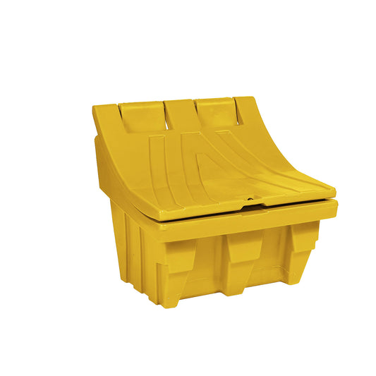 Universal and grit container made of polyethylene, capacity approx. 150 l, yellow.