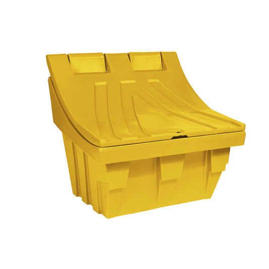 Universal and grit container made of polyethylene, capacity approx. 300 l, yellow.