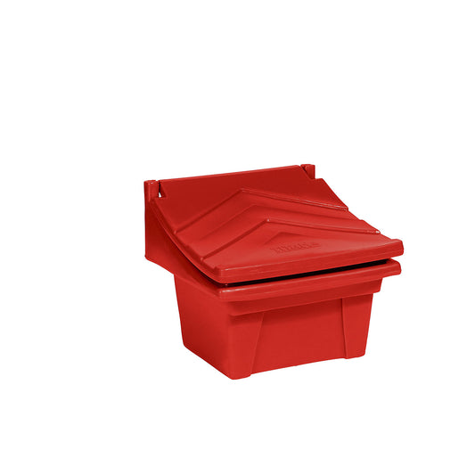 Universal and grit container made of polyethylene, capacity approx. 50 l, red.
