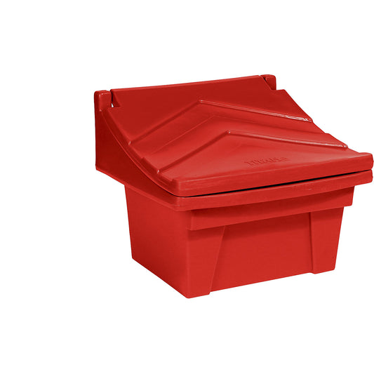 Universal and grit container made of polyethylene, capacity approx. 100 l, red.