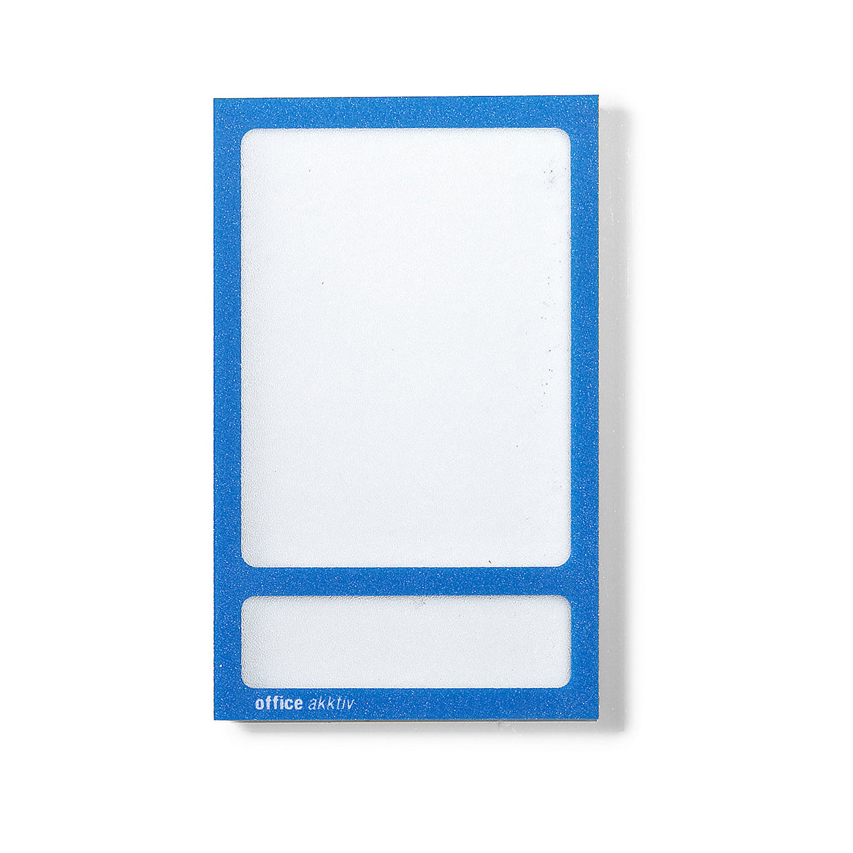 Magnetic display pocket, photo pocket, WxH 60 x 80 / 60 x 17 mm, blue frame, pack of 20.