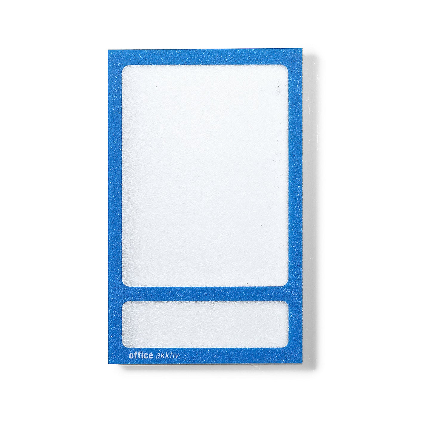 Magnetic display pocket, photo pocket, WxH 60 x 80 / 60 x 17 mm, blue frame, pack of 20.