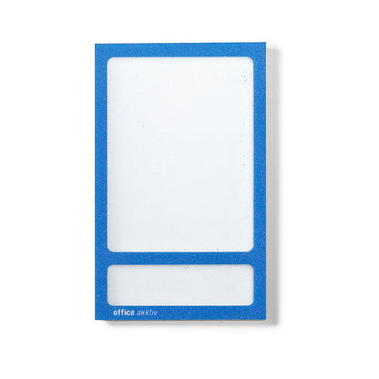 Magnetic display pocket, photo pocket, WxH 60 x 80 / 60 x 17 mm, blue frame, pack of 20.