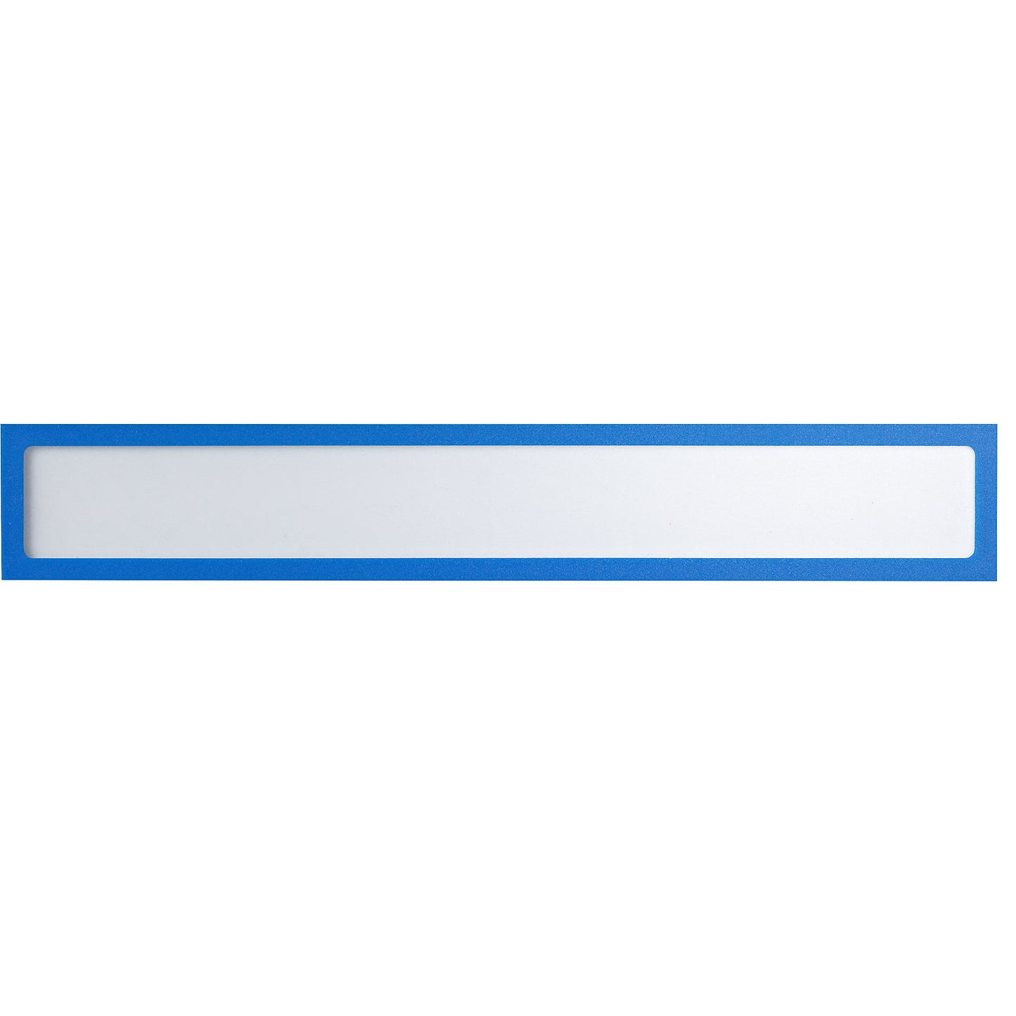 Magnetic display pocket, for headings, A3 landscape / A2 portrait, 435 x 60 mm, blue frame, pack of 10.
