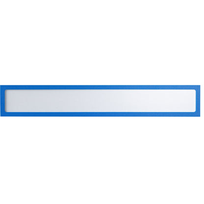 Magnetic display pocket, for headings, A3 landscape / A2 portrait, 435 x 60 mm, blue frame, pack of 10.