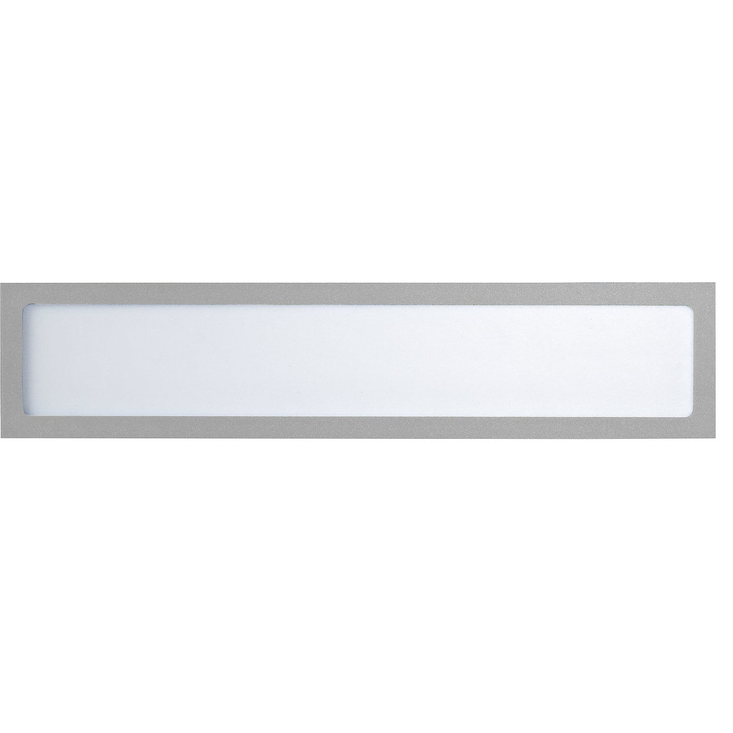 Magnetic display pocket, for headings, A4 landscape / A3 portrait, 312 x 60 mm, silver frame, pack of 10.