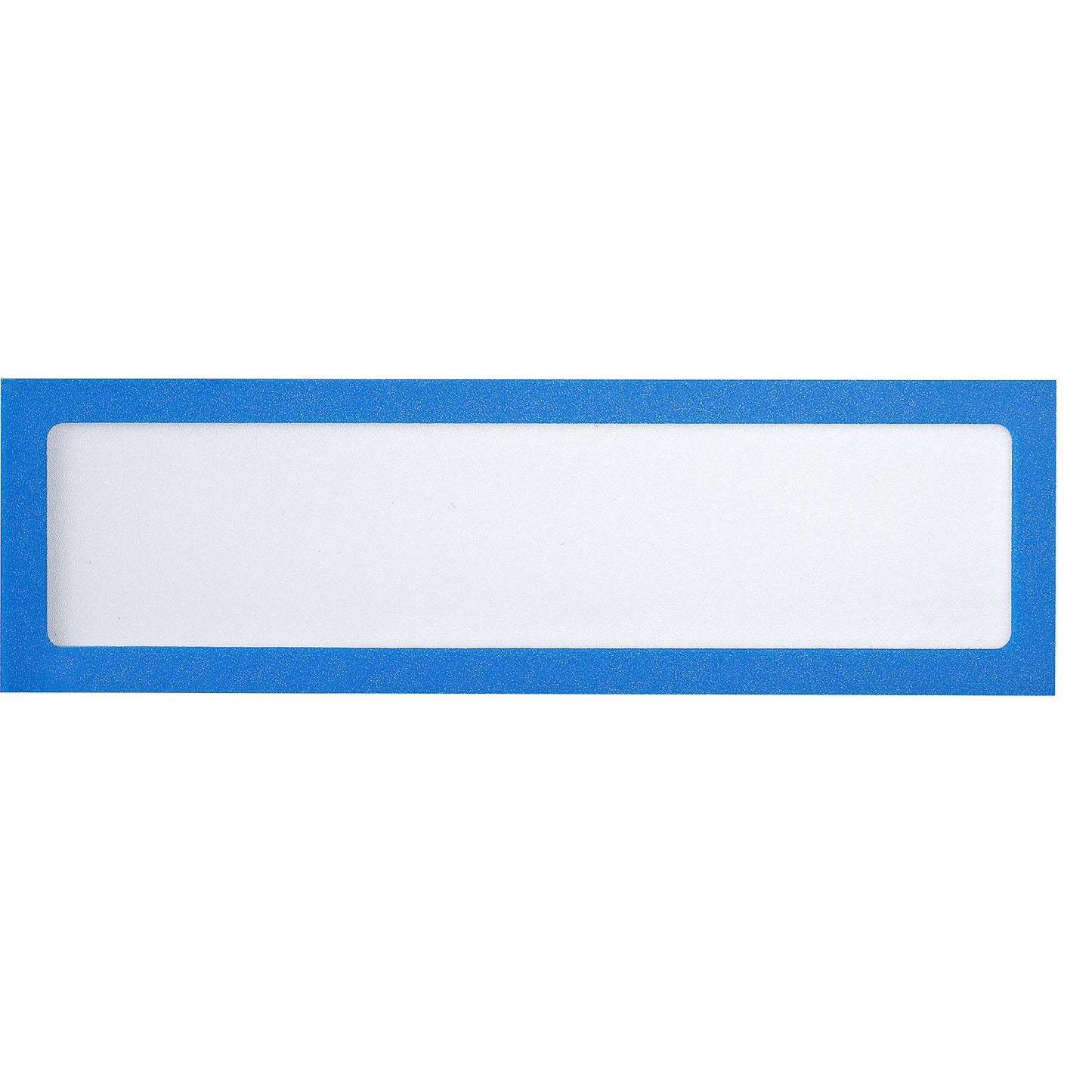Magnetic display pocket, for headings, A4 portrait / A5 landscape, 225 x 60 mm, blue frame, pack of 10.
