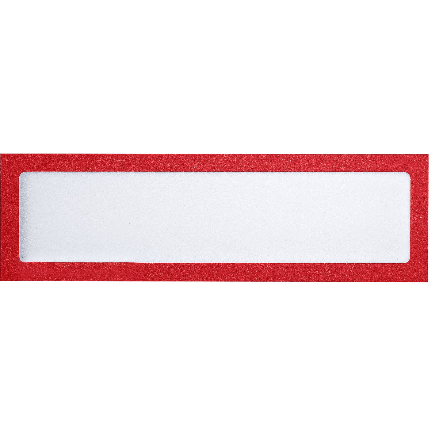 Magnetic display pocket, for headings, A4 portrait / A5 landscape, 225 x 60 mm, red frame, pack of 10.