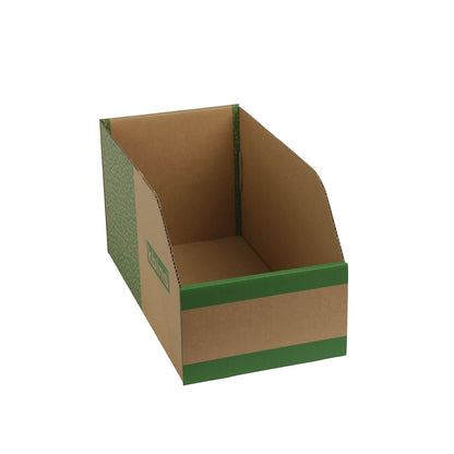 Corrugated storage bin, pack of 25, LxWxH 400x200x200 mm.