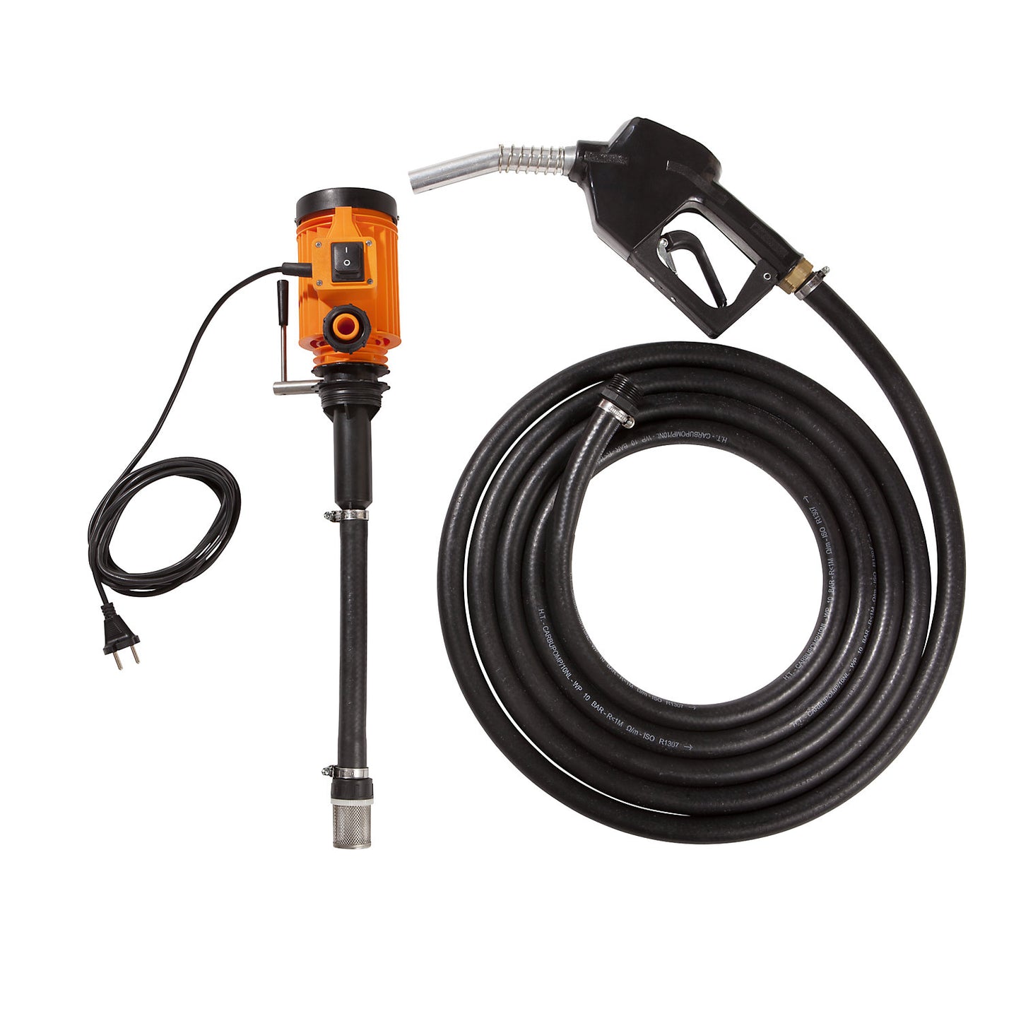 Electric drum pump, 230 V, automatic piston valve.