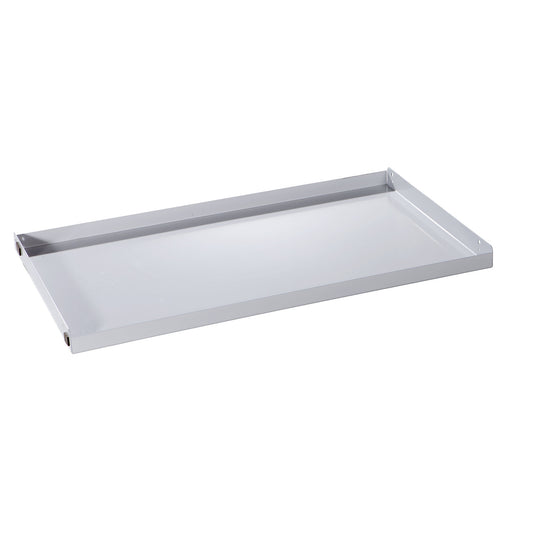 Additional shelf, powder coated, WxD 750 x 435 mm.