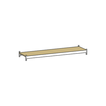 Additional shelf level with moulded chipboard, width 1500 mm, depth 400 mm.